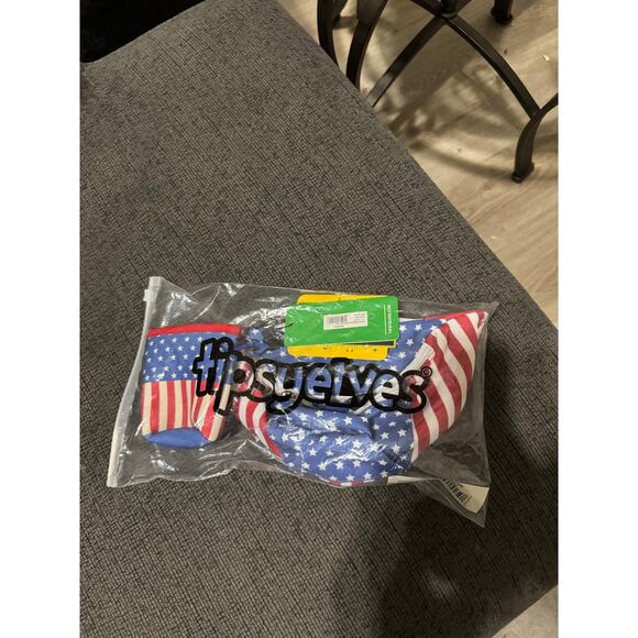 Tipsy Elves American Flag Fanny Pack With Detachable Can Cooler - Picture 1 of 2